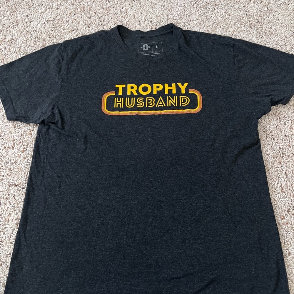 Trophy Husband Graphic Tee - Black